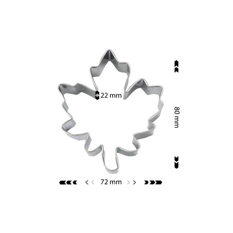 Cookie Cutter Maple Leaf 72x80x25mm