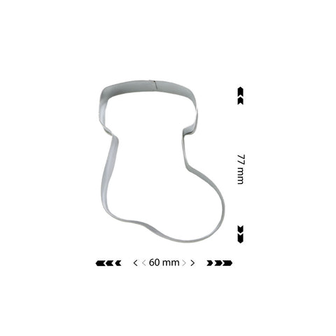 Cookie Cutter Christmas Sock 60x77mm