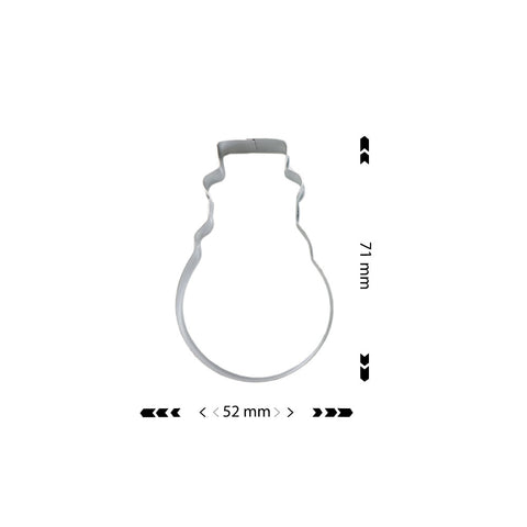 Cookie Cutter Snowman 52x71mm