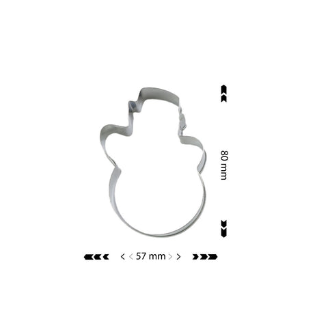Cookie Cutter Snowman 57x80mm
