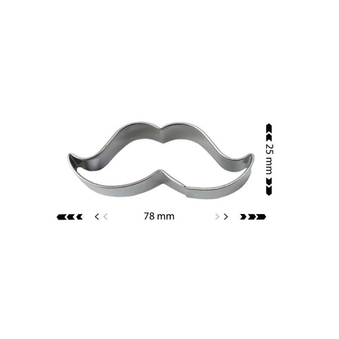 Cookie Cutter Mustache 78x25mm