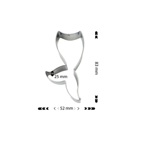 Cookie Cutter Mermaid Tail 52x83x25mm