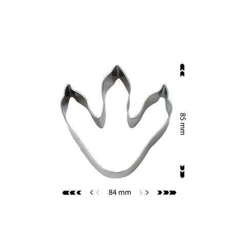 Cookie Cutter Dinosaur Footprint 85x84mm