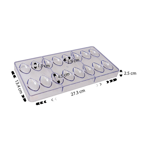 Chocolate Mold Lotus 16 Cavity
