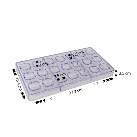 Chocolate Mold Square 21 Cavity