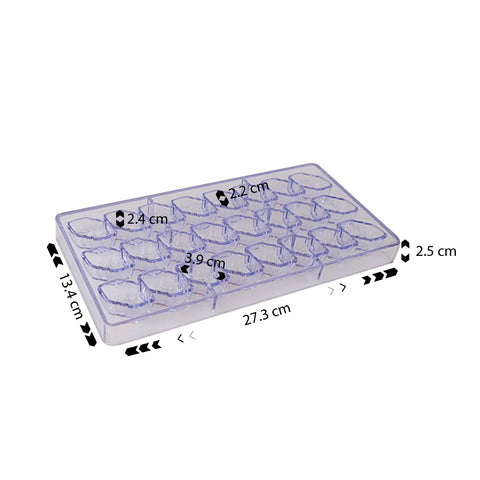 Chocolate Mold Double Hearts 24 Cavity
