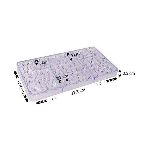 Chocolate Mold Alphabet 26 Cavity
