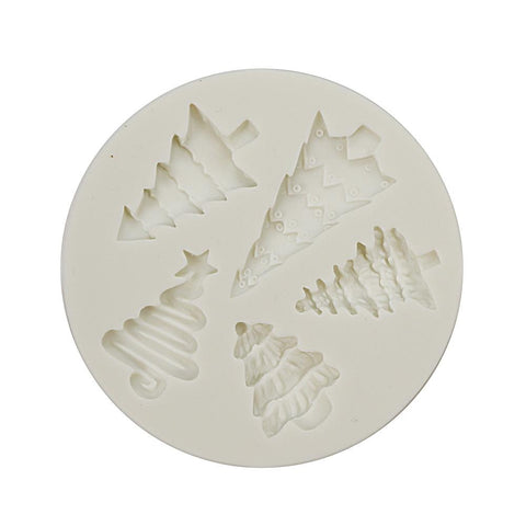 Silicone Mold Christmas Trees 5 Cavity