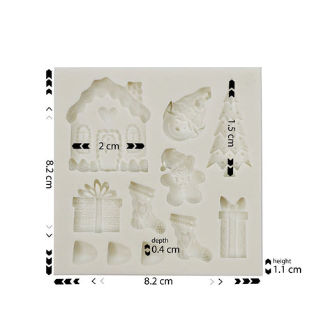 Silicone Mold Christmas 11 Cavity