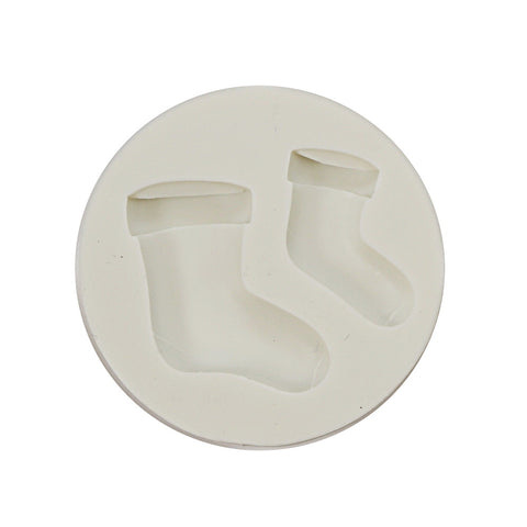 Silicone Mold Christmas Socks 2 Cavity