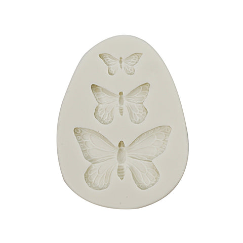 Silicone Mold Butterflies 3 Cavity