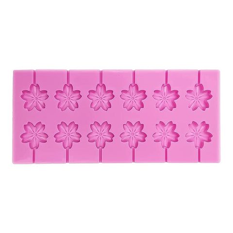 Silicone Mold Lollipop Sakura 12 Cavity