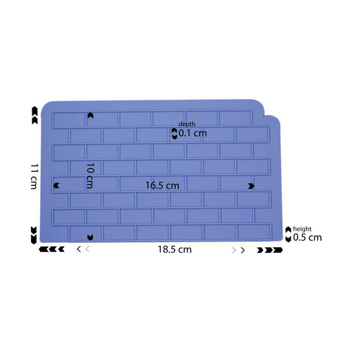Silicone Mold Brick Wall Onlay