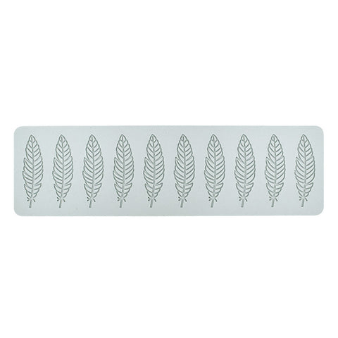 Silicone Mold Feather 10 Cavity