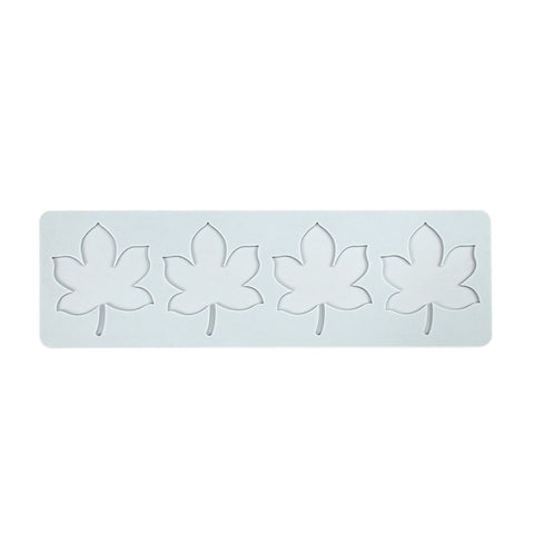 Silicone Mold Maple Leaf Solid 4 Cavity