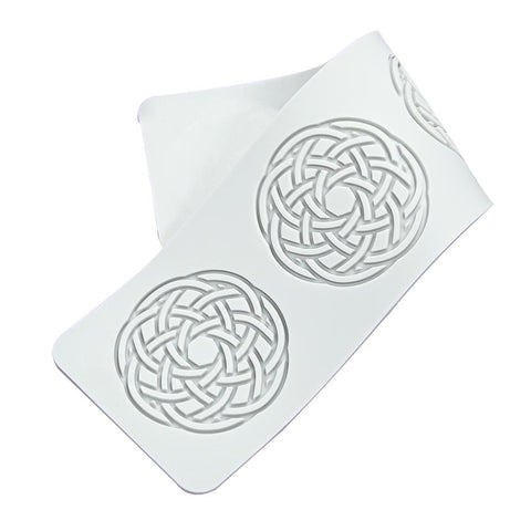 Silicone Mold Lace Mat Round Celtic Knot 4 cavity