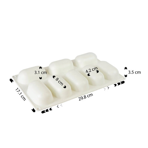 Silicone Mousse Mold Pillow 8 Cavity