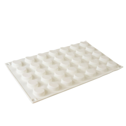 Silicone Mousse Mold Small Oval Cylinder 35 Cavity