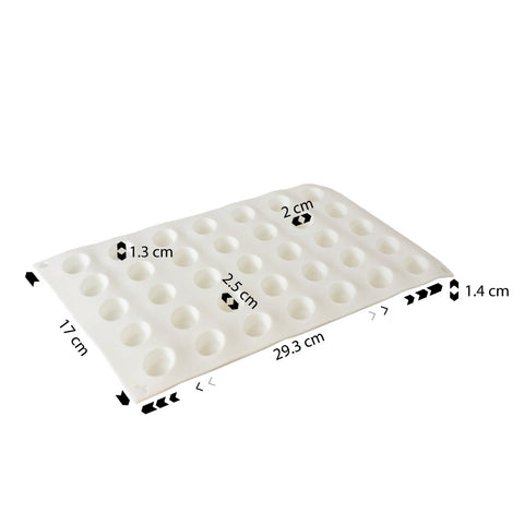Silicone Mousse Mold Small Oval Cylinder 35 Cavity