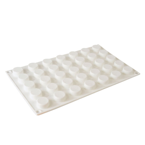 Silicone Mousse Mold Small Round Cylinder 35 Cavity