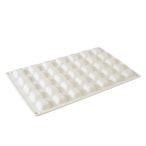 Silicone Mousse Mold Rounded Square 35 Cavity