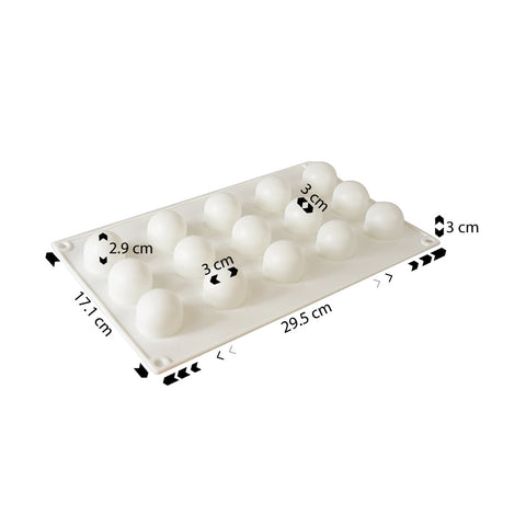 Silicone Mousse Mold Small Round Ball 15 Cavity