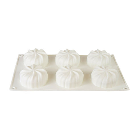 Silicone Mousse Mold Pumpkin 6 Cavity