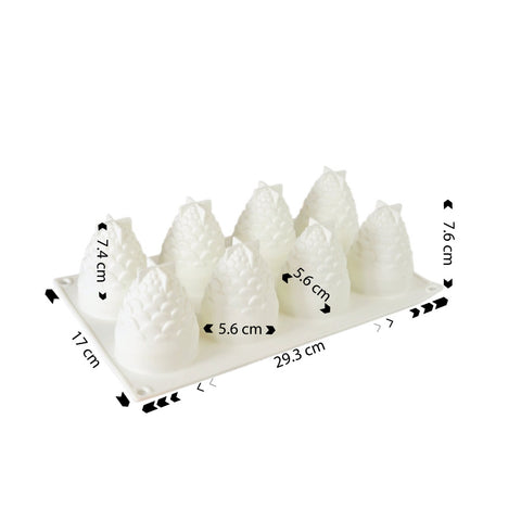 Silicone Mousse Mold Pine Cone 8 Cavity