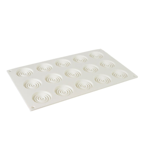 Silicone Mousse Mold Circle Coils 15 Cavity