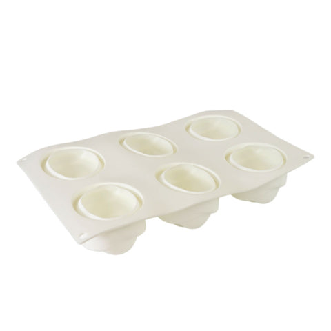 Silicone Mousse Mold Rose 6 Cavity