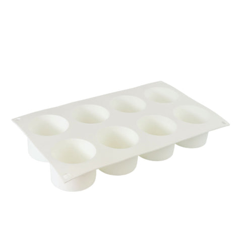 Silicone Mousse Mold Round Cylinder 8 Cavity