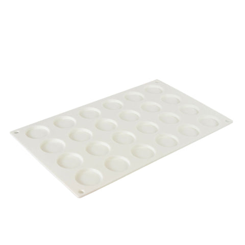 Silicone Mousse Mold Small Flat Cylinder 24 Cavity