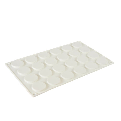 Silicone Mousse Mold Small Flat Cylinder 24 Cavity