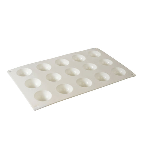 Silicone Mousse Mold Half Ball 15 Cavity