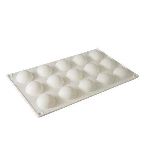Silicone Mousse Mold Half Ball 15 Cavity