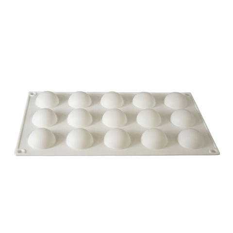 Silicone Mousse Mold Half Ball 15 Cavity