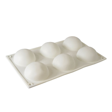 Silicone Mousse Mold Half Ball 6 Cavity