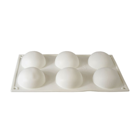 Silicone Mousse Mold Half Ball 6 Cavity