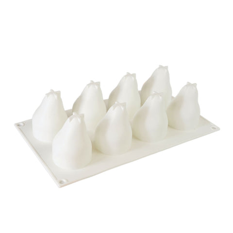 Silicone Mousse Mold Pear 8 Cavity