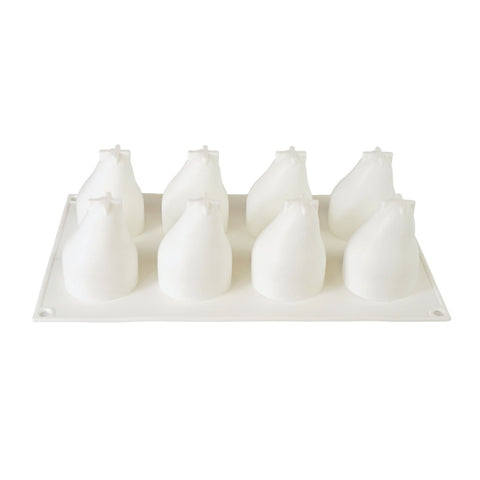 Silicone Mousse Mold Pear 8 Cavity