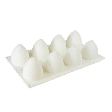 Silicone Mousse Mold Half Egg 8 Cavity
