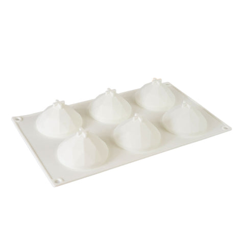 Silicone Mousse Mold Diamond 6 Cavity