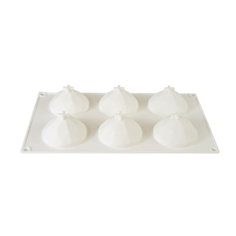 Silicone Mousse Mold Diamond 6 Cavity