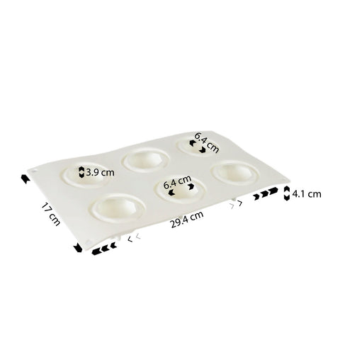 Silicone Mousse Mold Diamond 6 Cavity