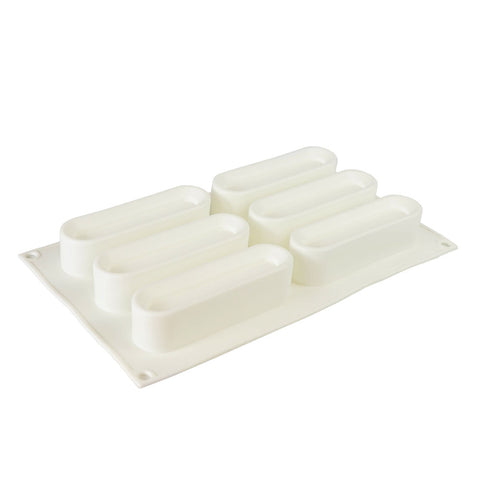 Silicone Mousse Mold Hollow Bar 6 Cavity