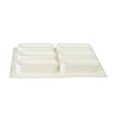 Silicone Mousse Mold Hollow Bar 6 Cavity