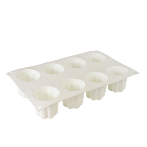 Silicone Mousse Mold Canneles 8 Cavity