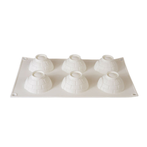 Silicone Mousse Mold Igloo 6 Cavity