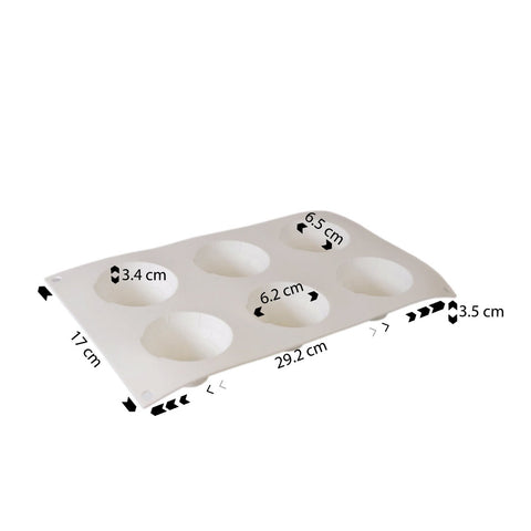 Silicone Mousse Mold Igloo 6 Cavity