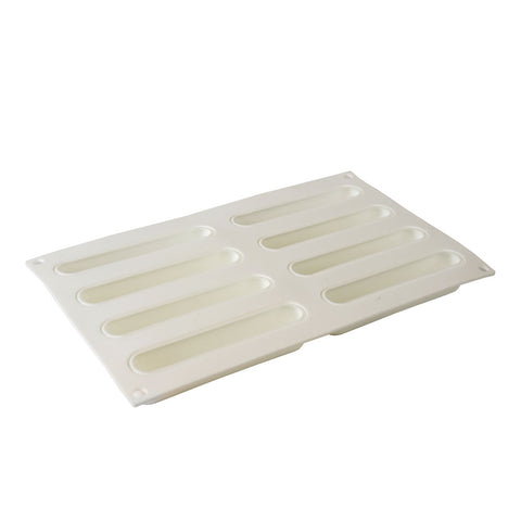 Silicone Mousse Mold Eclair 8 Cavity